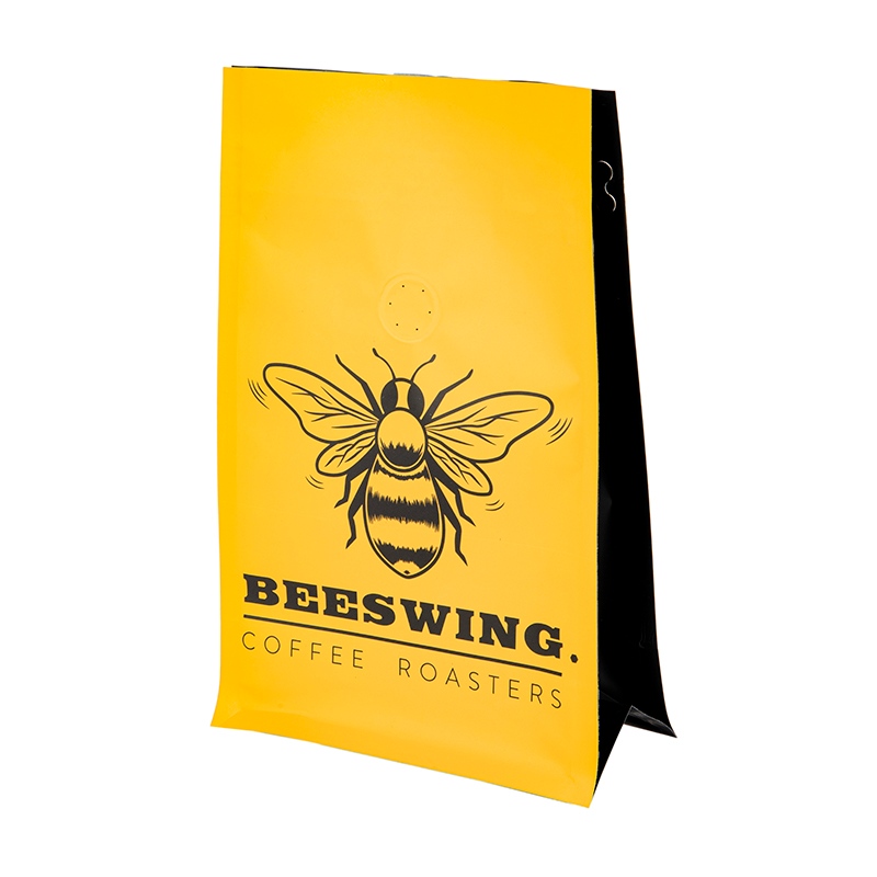 커피 콩 플랫 바텀 백