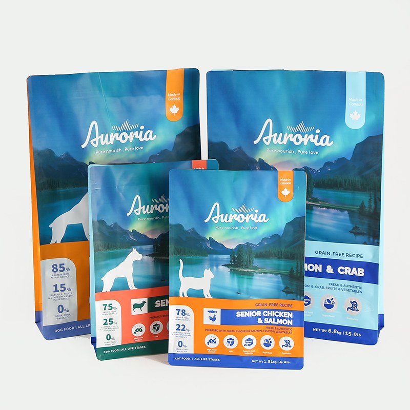 지퍼가 달린 개밥 가방